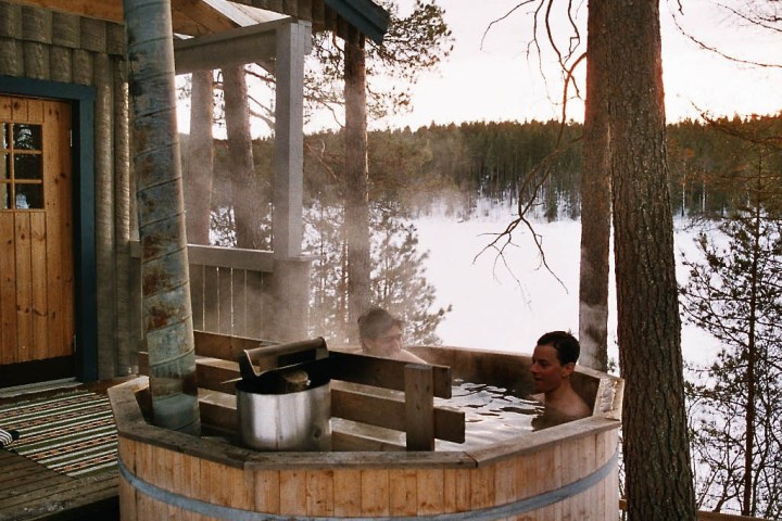 a house covered in snow