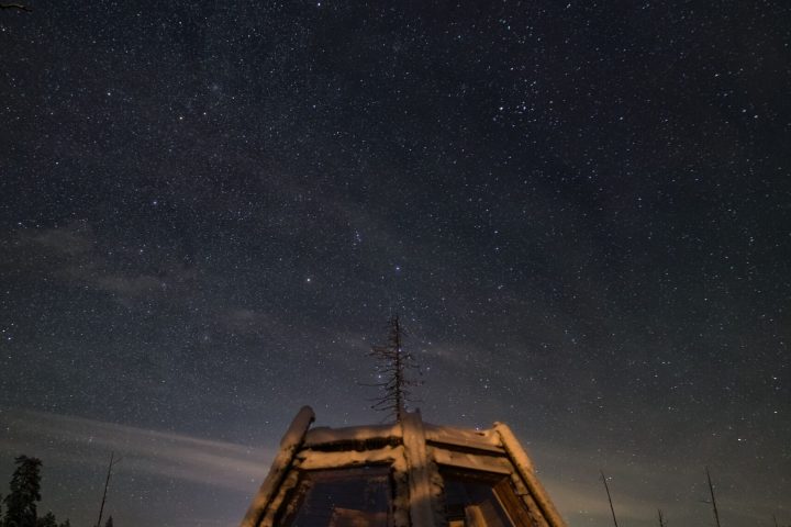a boat that is lit up at night